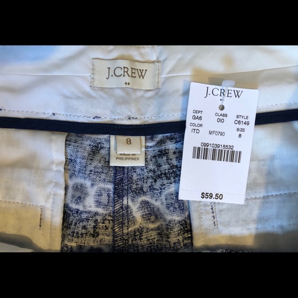 J. Crew Linen Cotton Shorts 8 NWT - Picture 2 of 3